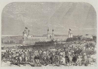 Llegada del Gobernador General de la India a la Estación de Ferrocarril de Lahore de Sir John Charles Robinson